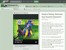 Tablet Screenshot of dimension-d.deviantart.com