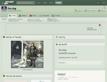 Tablet Screenshot of foo-dog.deviantart.com