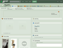 Tablet Screenshot of faustx1.deviantart.com