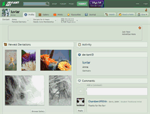 Tablet Screenshot of luviar.deviantart.com