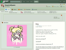 Tablet Screenshot of krazycatqueen.deviantart.com