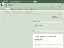 Tablet Screenshot of celt-vampire.deviantart.com