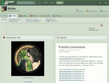 Tablet Screenshot of ethlinn.deviantart.com