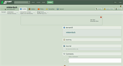 Desktop Screenshot of misterduck.deviantart.com