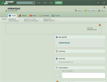 Tablet Screenshot of misterduck.deviantart.com