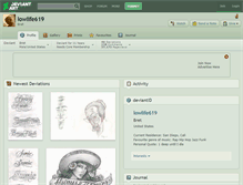 Tablet Screenshot of lowlife619.deviantart.com