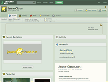 Tablet Screenshot of jaune-citron.deviantart.com