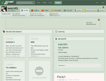 Tablet Screenshot of kelslives.deviantart.com