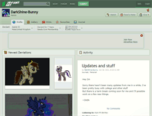 Tablet Screenshot of darkshine-bunny.deviantart.com
