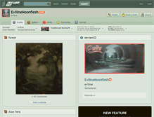 Tablet Screenshot of evilinemoonflesh.deviantart.com