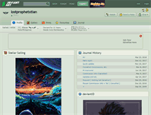 Tablet Screenshot of lostprophetxtian.deviantart.com