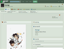 Tablet Screenshot of koonge.deviantart.com