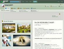 Tablet Screenshot of itsdanielle91.deviantart.com
