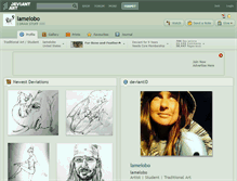 Tablet Screenshot of lamelobo.deviantart.com