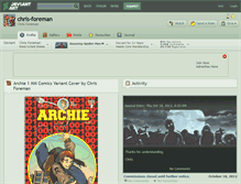 Tablet Screenshot of chris-foreman.deviantart.com