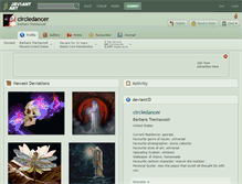 Tablet Screenshot of circledancer.deviantart.com