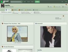 Tablet Screenshot of manitu.deviantart.com