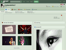 Tablet Screenshot of madasrabbitslv.deviantart.com