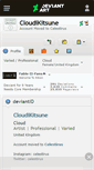 Mobile Screenshot of cloudikitsune.deviantart.com