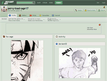 Tablet Screenshot of pervy-toad-sage17.deviantart.com