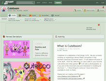 Tablet Screenshot of cuteboom.deviantart.com