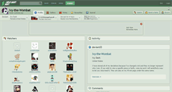 Desktop Screenshot of ivy-the-wombat.deviantart.com