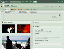 Tablet Screenshot of mercury-666.deviantart.com