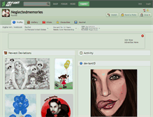 Tablet Screenshot of neglectedmemories.deviantart.com