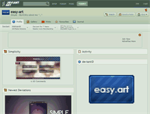 Tablet Screenshot of easy-art.deviantart.com