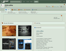 Tablet Screenshot of chris-collins.deviantart.com