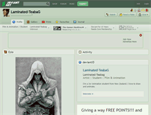 Tablet Screenshot of laminated-teabag.deviantart.com