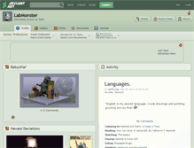 Tablet Screenshot of labmonster.deviantart.com