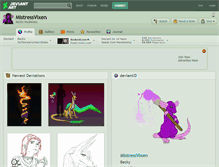 Tablet Screenshot of mistressvixen.deviantart.com