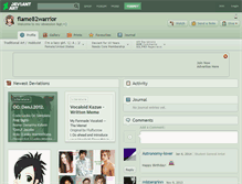 Tablet Screenshot of flame82warrior.deviantart.com