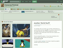 Tablet Screenshot of cheesenessthegreat.deviantart.com