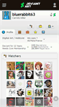 Mobile Screenshot of bluerabbit63.deviantart.com