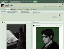 Tablet Screenshot of endoftheline.deviantart.com