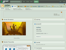 Tablet Screenshot of conheo.deviantart.com