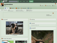 Tablet Screenshot of mulevariations.deviantart.com