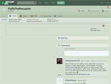 Tablet Screenshot of fluffytheporcupine.deviantart.com