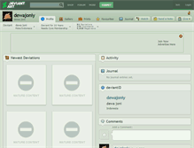 Tablet Screenshot of dewajoniy.deviantart.com