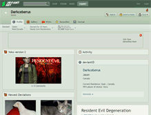 Tablet Screenshot of darkceberus.deviantart.com
