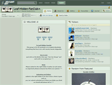 Tablet Screenshot of leaf-hidden-fanclub.deviantart.com