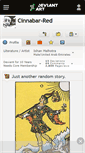 Mobile Screenshot of cinnabar-red.deviantart.com