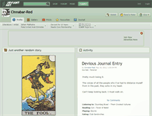 Tablet Screenshot of cinnabar-red.deviantart.com