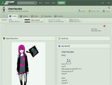 Tablet Screenshot of cherriecoke.deviantart.com