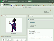 Tablet Screenshot of iamhermy.deviantart.com