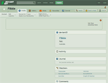 Tablet Screenshot of flikkie.deviantart.com