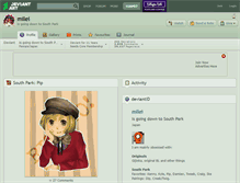 Tablet Screenshot of milei.deviantart.com