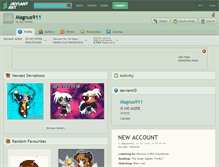 Tablet Screenshot of magnus911.deviantart.com